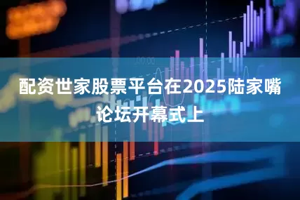 配资世家股票平台在2025陆家嘴论坛开幕式上
